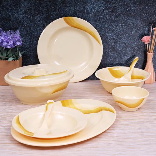 display image 2 for product Royalford Melamine Ware Dinner Set, 40 Pcs