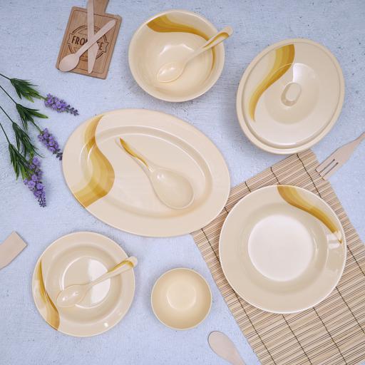 display image 3 for product Royalford Melamine Ware Dinner Set, 40 Pcs