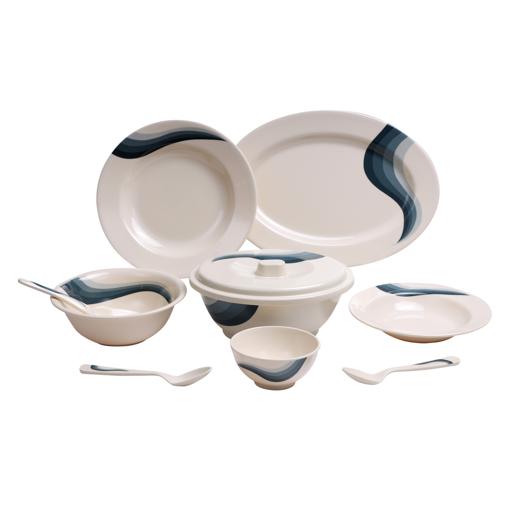 display image 4 for product Royalford Melamine Ware Dinner Set, 40 Pcs