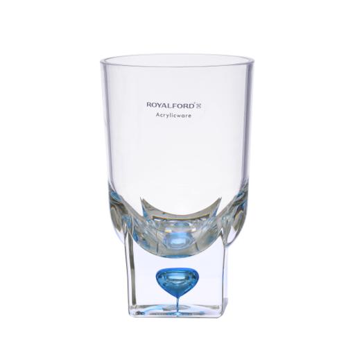 display image 0 for product Royalford Acrylic Glass With Crystal Base - Transparent Water Cup Drinking Glass