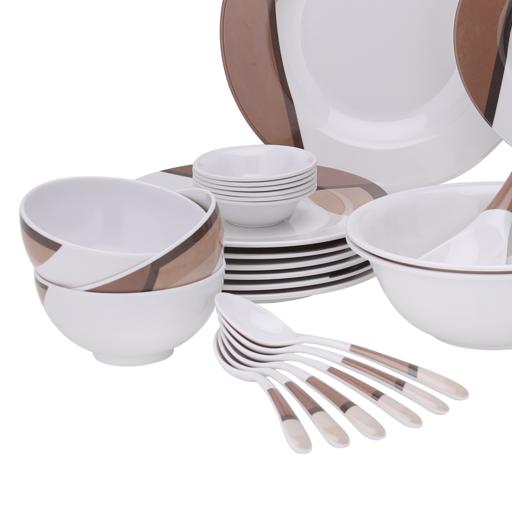 display image 9 for product Royalford Melamine Ware Dinner Set, 35 Pcs