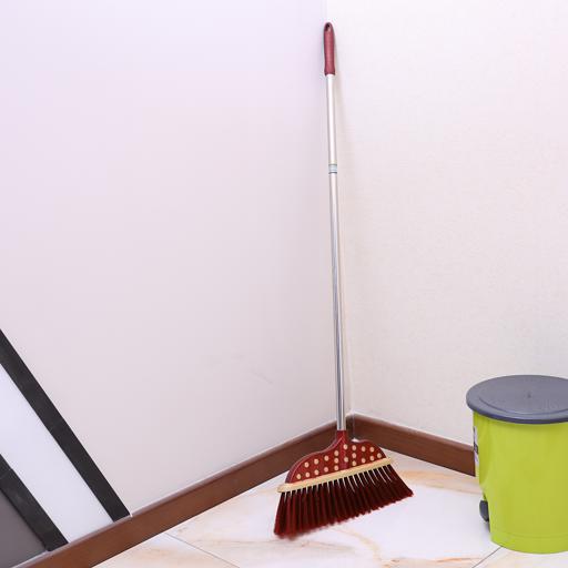 display image 1 for product Royalford Long Floor Broom With Strong Handle - Long Handle Broom With Stiff Bristles