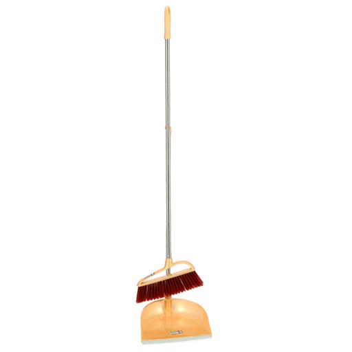 display image 5 for product Royalford Plastic Broom With Dustpan Set - Hand Broom With Synthetic Stiff Bristles - Broom Set