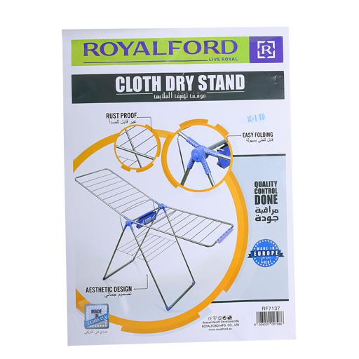 display image 11 for product Royalford Large Folding Clothes Airer 180X55 Cm - Drying Space Laundry Washing
