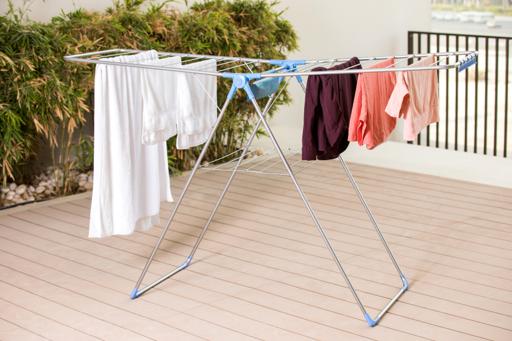 display image 1 for product Royalford Large Folding Clothes Airer 180X55 Cm - Drying Space Laundry Washing