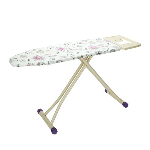 Royalford RF7138 Mesh Ironing Board | 41x116 Cm | Portable | Steam Iron Rest | Heat Resistant Cover | Contemporary Lightweight Board with Adjustable Height & Rubber Feet Cover hero image