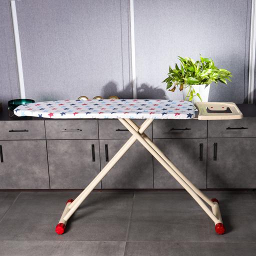 display image 4 for product Royalford RF7138 Mesh Ironing Board | 41x116 Cm | Portable | Steam Iron Rest | Heat Resistant Cover | Contemporary Lightweight Board with Adjustable Height & Rubber Feet Cover