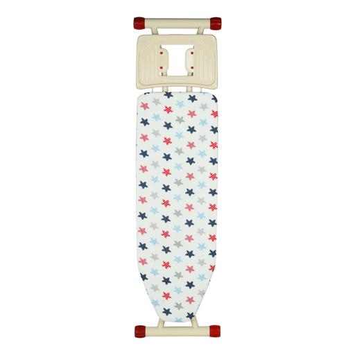 Royalford RF7138 Mesh Ironing Board | 41x116 Cm | Portable | Steam Iron Rest | Heat Resistant Cover | Contemporary Lightweight Board with Adjustable Height & Rubber Feet Cover hero image