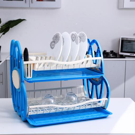 Buy Royalford 2 Tiered Kitchen Dish Drainer Drying Rack Multi Purpose Draining Board With Drip 5666