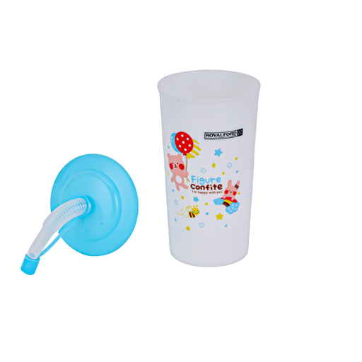 display image 6 for product Royalford 450Ml Straw Cup - Portable Drinking Tube Straw Resistant Clear Juice Cup