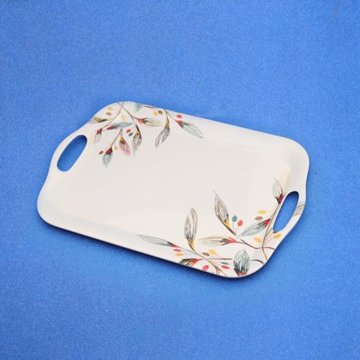 display image 1 for product Royalford RF7252 Melamine Ware Tray, 40.9x29x2.4 CM