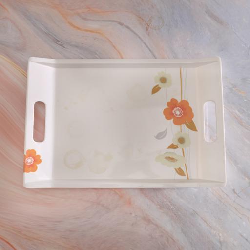 display image 1 for product Royalford Melamine Ware Tray, 46.5X31.4X2.1 Cm