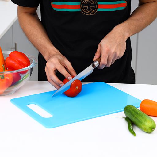 display image 1 for product Royalford Chopping Board - Cutting Board With Non-Slip Base- Perfect For Fruits & Vegetables