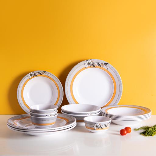 display image 1 for product Royalford Melamine Dinner Set, 20 Pcs