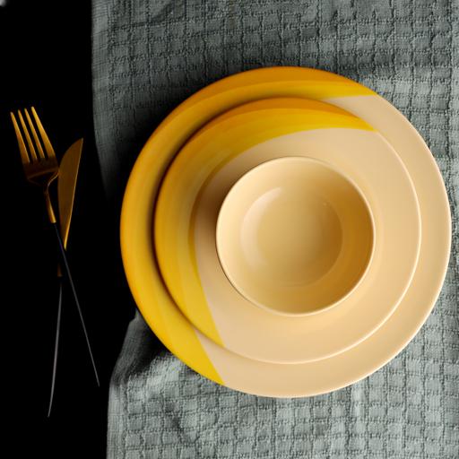 display image 4 for product Royalford RF8102 Ribble Designed Melamine Dinner Set, 64 Pcs