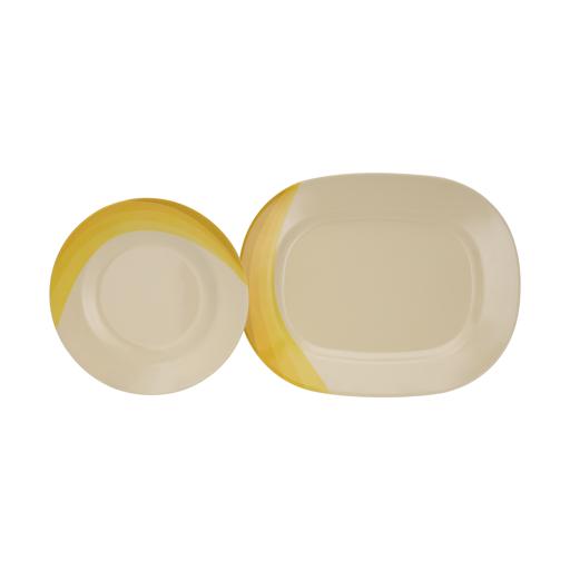 display image 5 for product Royalford RF8102 Ribble Designed Melamine Dinner Set, 64 Pcs