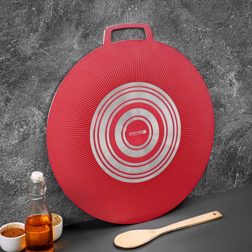 display image 4 for product Royalford 45 Cm Non Stick Tawa - Marble Coating Pan Suitable For Crepe Chapatti Pancakes Roti Dosa