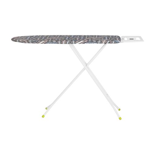 Royalford RF8523 Ironing Board with Steam Iron Rest | Steel | 110 x 34 cm | Heat Resistant | Contemporary Lightweight Iron Board with Adjustable Height and Lock System (Blue & White) hero image