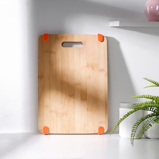 display image 1 for product Royalford Carbonized Organic Bamboo Cutting Board, 37X25.5X1.3Cm