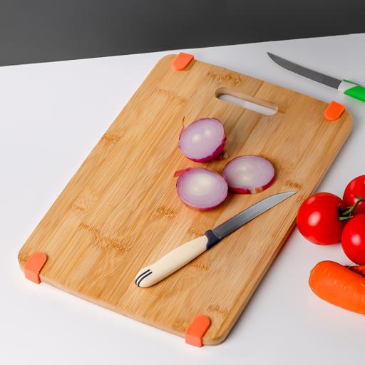 display image 5 for product Royalford Carbonized Organic Bamboo Cutting Board, 37X25.5X1.3Cm