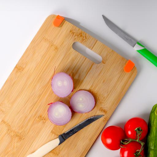 display image 4 for product Royalford Carbonized Organic Bamboo Cutting Board, 37X25.5X1.3Cm