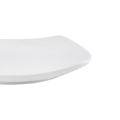 display image 7 for product Royalford 7.5" Porcelain Ware Square Flat Plate - Elegantly Curved Edges