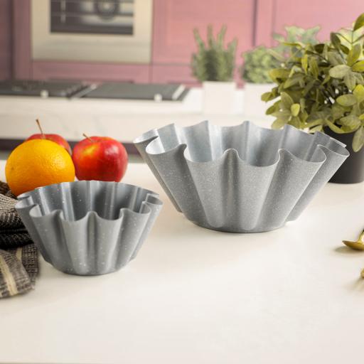 display image 5 for product Royalford Non-Stick Round Mini Fluted Tart Tins/Quiche Pans, 6 cm (Set of 4), Mini Oven Safe Tart Baking Tins