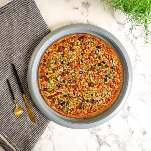 display image 6 for product Royalford RF8796 Non Stick Pizza Crisper Tray for Oven, 32 cm, Pizza Oven Baking Tray, Easy Bake Round Base Layer Oven Tray