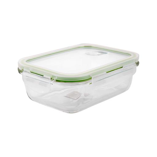 display image 4 for product Royalford 600Ml 2Pcs Glass Meal Prep Container - Reusable, Airtight Food Storage Tray With Snap Lock