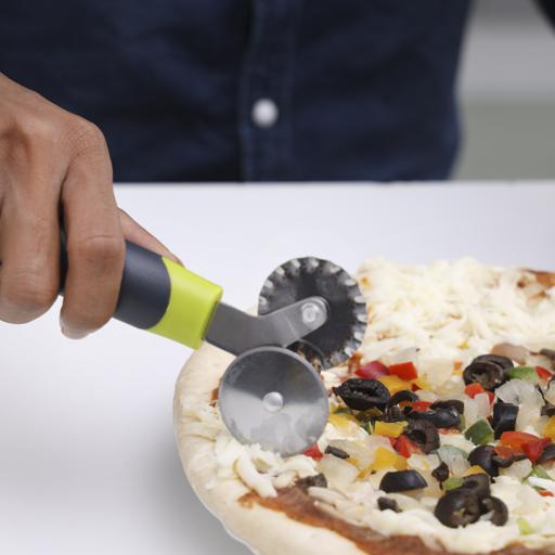 display image 2 for product Royalford Stainless Steel Double Wheel Pizza Cutter Wheel With Abs Handle - Multi-Use Pastry Slicer
