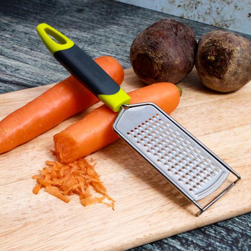 display image 1 for product Royalford Stainless Steel Grater With Abs Handle - Grater/Slicer For Vegetables Cheese Chocolate