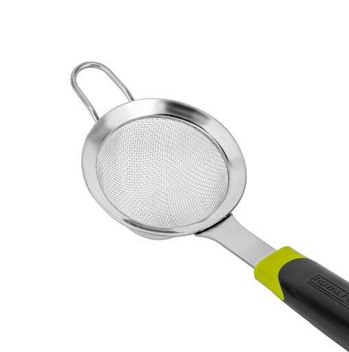 display image 8 for product Royalford Stainless Steel Tea Strainer With Abs Handle 8 Cm - Premium Fine Mesh Sieve Solution