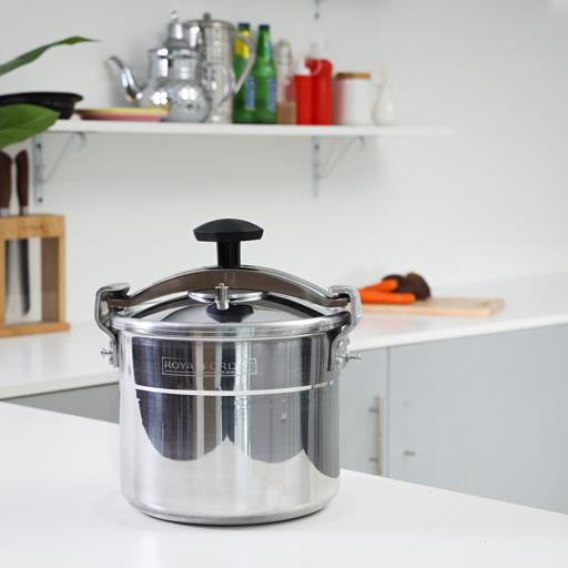 display image 2 for product Royalford 11L Aluminium Pressure Cooker - Lightweight & Durable Home Kitchen Pressure Cooker