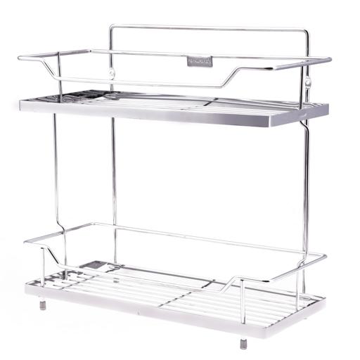 display image 7 for product Royalford 2 Tier Kitchen Rack - Rust Free Stainless Steel Counter-Top Organizer Holder Rack