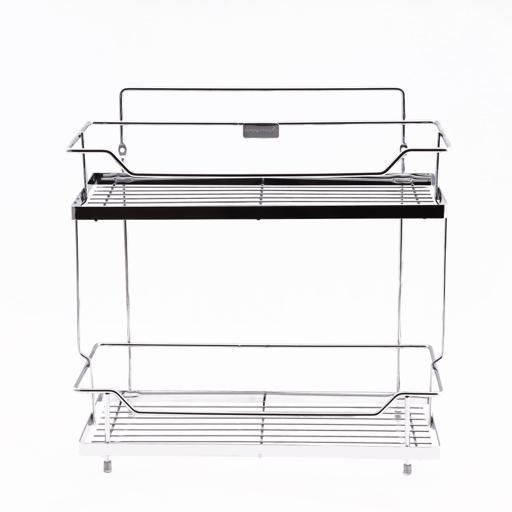 Royalford 2 Tier Kitchen Rack - Rust Free Stainless Steel Counter-Top Organizer Holder Rack hero image