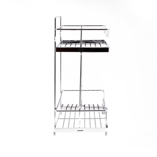 display image 5 for product Royalford 2 Tier Kitchen Rack - Rust Free Stainless Steel Counter-Top Organizer Holder Rack