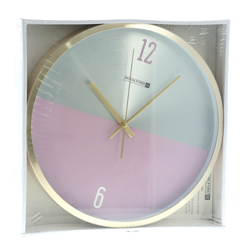 display image 5 for product Royalford Analog Wall Clock With Aluminium Frame- Silent Sweep Motion, Numeral Clock, Round