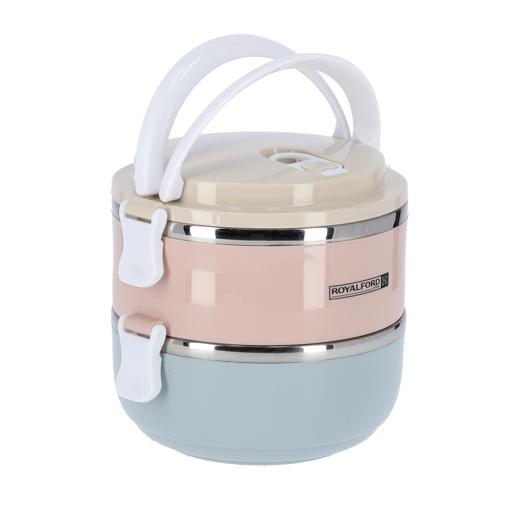 display image 6 for product Royalford 1400Ml Double Layer Lunch Box - Leak-Proof & Airtight Lid Food Storage Container