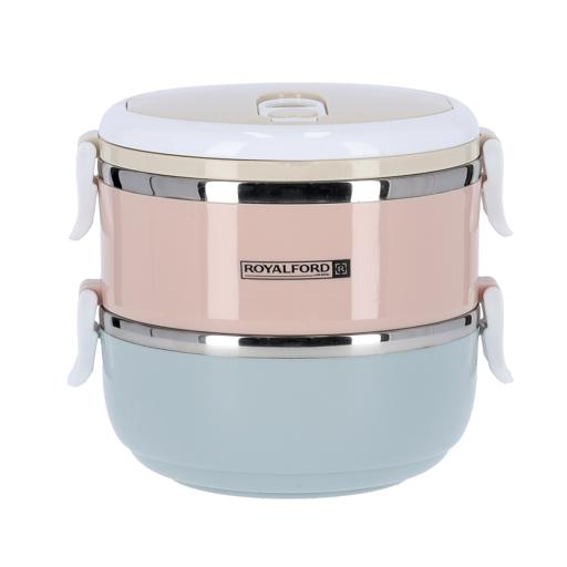 display image 9 for product Royalford 1400Ml Double Layer Lunch Box - Leak-Proof & Airtight Lid Food Storage Container