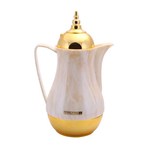 display image 6 for product Royalford 1L 2 Pieces Marble Tea & Cawa Set - Portable & Leak-Resistant Double Wall