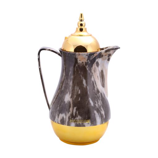 display image 7 for product Royalford 1L+1L 2 Pieces Marble Tea & Cawa Set - Portable & Leak-Resistant Double Wall