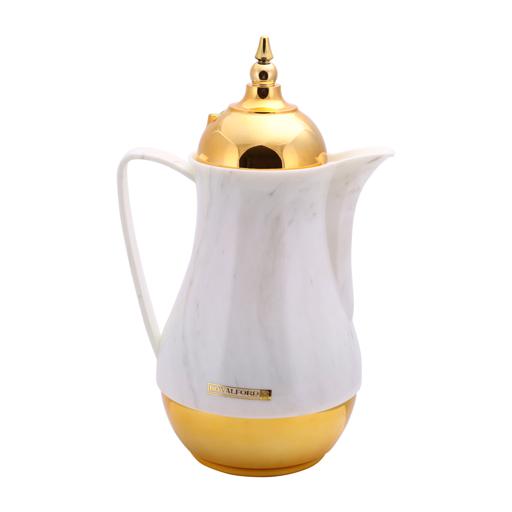 display image 6 for product Royalford 1L+1L 2 Pieces Marble Tea & Cawa Set - Portable & Leak Resistant Double Wall