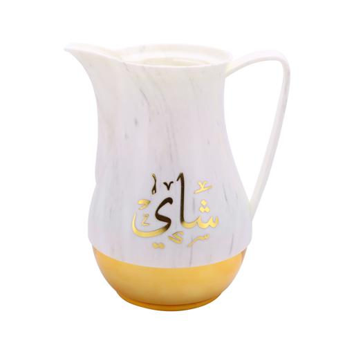 display image 7 for product Royalford 1L+1L 2 Pieces Marble Tea & Cawa Set - Portable & Leak Resistant Double Wall