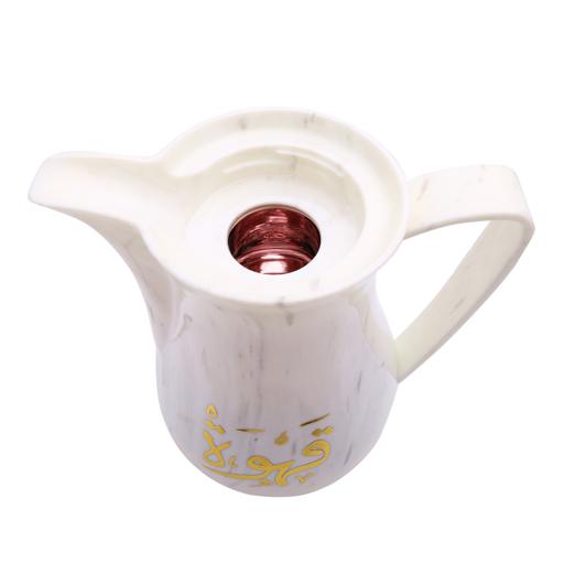 display image 8 for product Royalford 1L+1L 2 Pieces Marble Tea & Cawa Set - Portable & Leak Resistant Double Wall