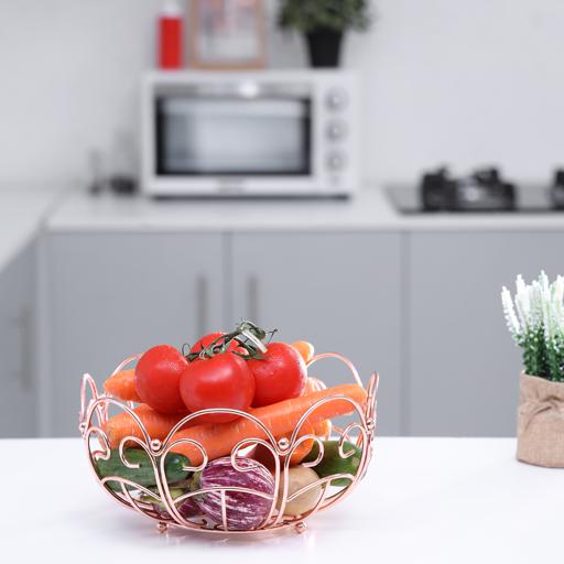 display image 2 for product Royalford Stainless Steel Fruit Basket (250 X 250 X110Mm) - Portable Stackable Durable Compatible