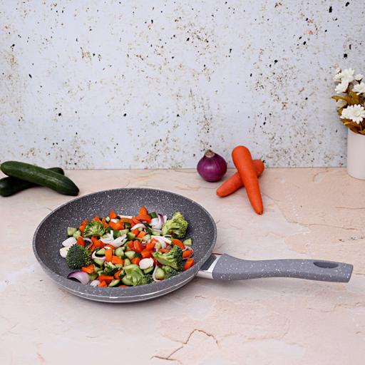 display image 1 for product Royalford Smart Fry Pan With Durable Marble Coating – High-Quality Forged Aluminium Construction