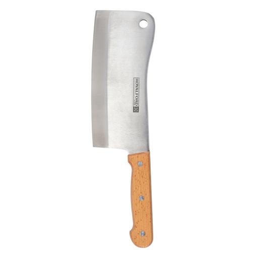 display image 9 for product Royalford 8" Cleaver Knife With Wooden Handle - Razor Sharp Meat Cleaver Stainless Steel Vegetable