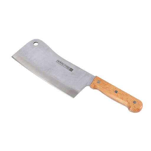 display image 5 for product Royalford 8" Cleaver Knife With Wooden Handle - Razor Sharp Meat Cleaver Stainless Steel Vegetable