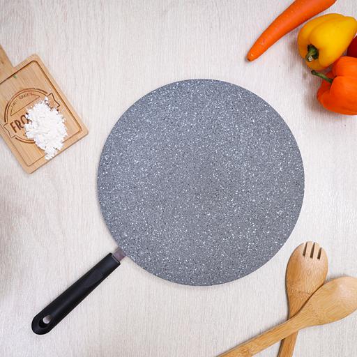display image 4 for product Royalford Aluminium Round Tawa - Marble Coating Pan Suitable For Crepe Chapatti Pancakes Roti Dosa