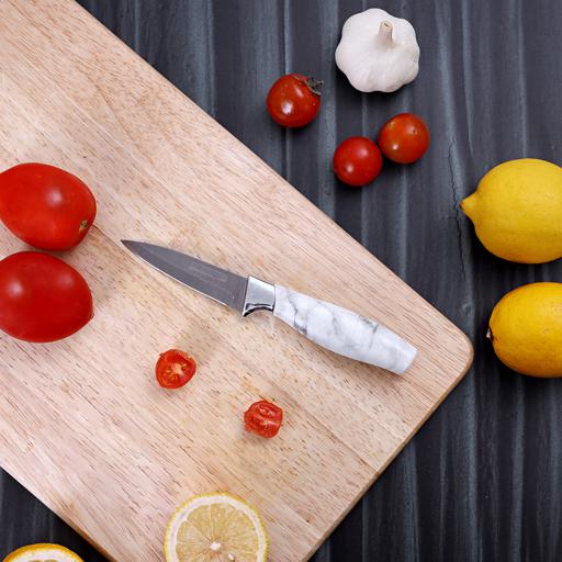 display image 2 for product Royalford 3.5" Paring Knife - Sharp Kitchen Knife, 1.6Mm Thick High Stainless Steel Blade Peeling